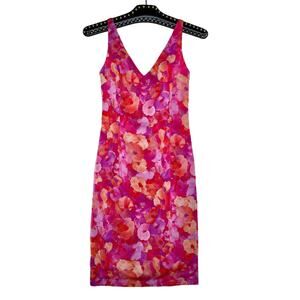 Ticci Tonetto Floral Barbie Bodycon Slip Dress Small